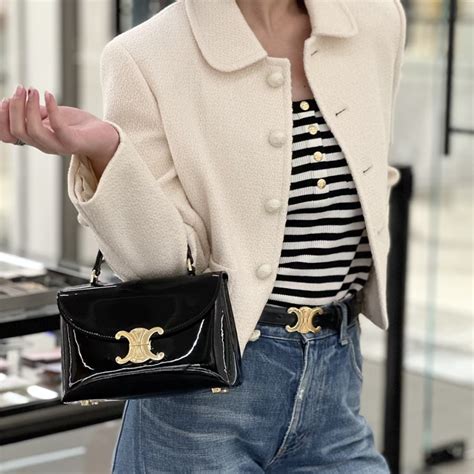 celine small purse with eyelets|Celine tomboy bag.